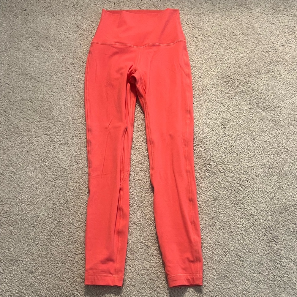 Lululemon Align Coral High-Waisted Leggings Sz 4
